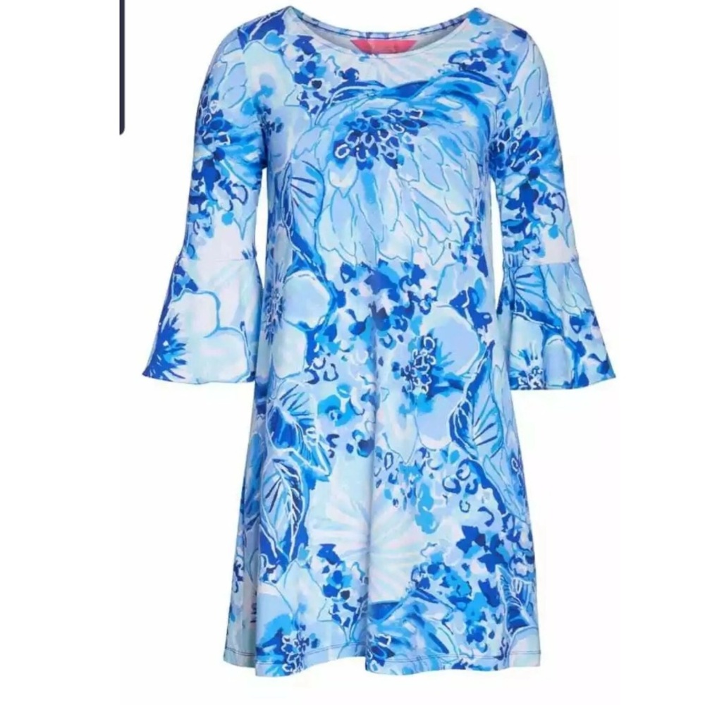 HOLY GRAIL!! RARE Lilly Pulitzer Swing Dress Coastal Blue Catch N Keep $178